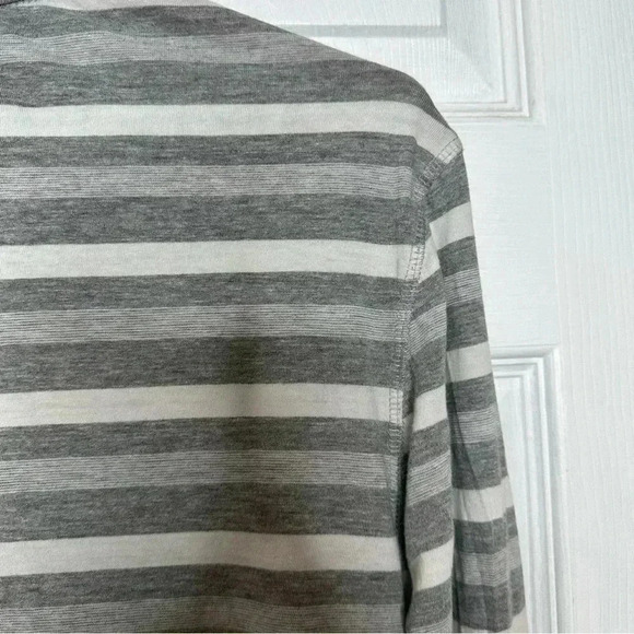 Stockhomme Evolution Shirt Stripes Front Pocket Grey & White Size Small - Picture 4 of 16